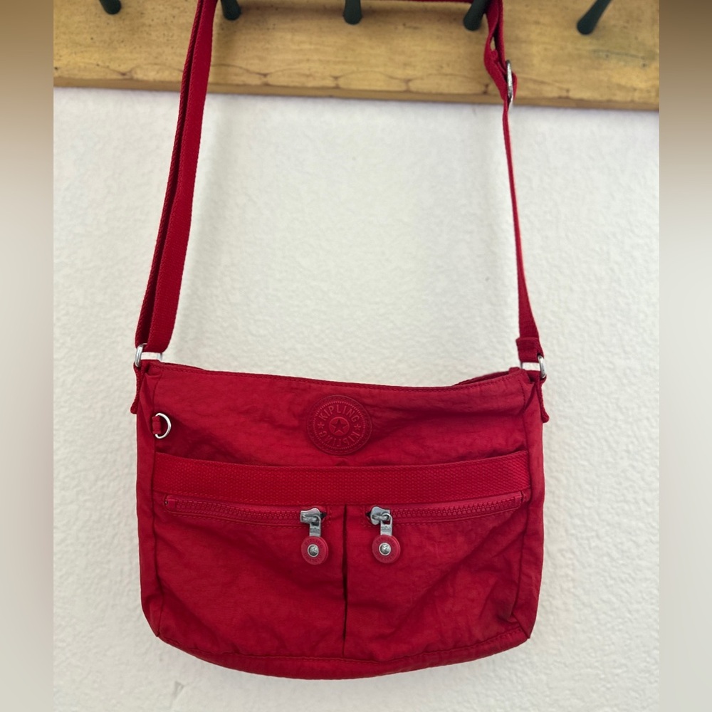 Kipling Red Crossbody Shoulder Bag